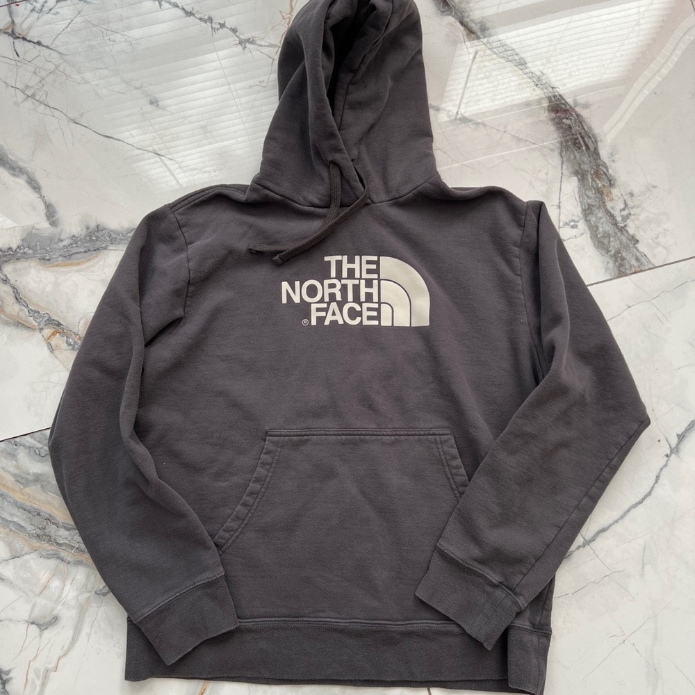 The North Face Men's Dark Gray Hoodie Sweater size Large